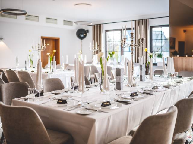 Festsaal im Hotel Weidenbrück
