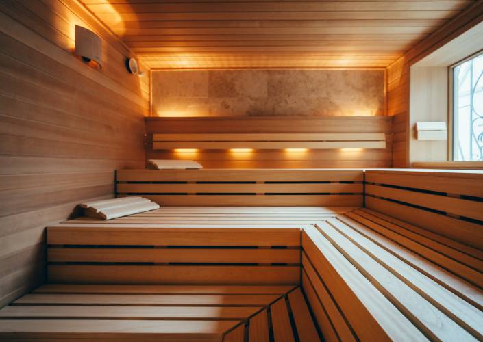 Our new wellness area: For our guests daily open from 3 - 8 pm, 
saturdays and sundays 12 am - 8 pm.  - Landidyll Hotel Weidenbrück