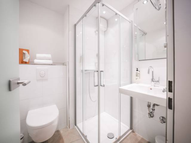 Badezimmer im Hotel Weidenbrück bei Euskirchen