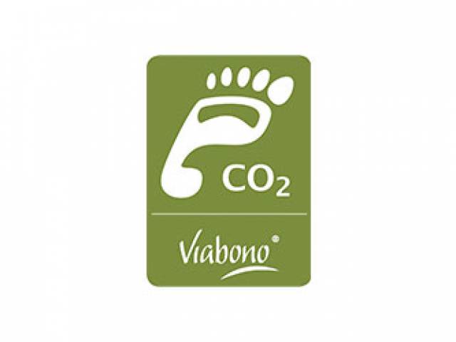 Klimazeichen viabono Logo mit Auszeichnung